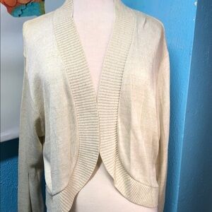 Ashley Stewart Cream Women's Shrug